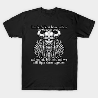 Black Viking Warrior T-Shirt